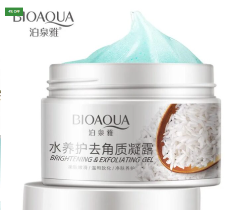 Bioaqua Brightening & Exfoliating Rice Gel Face Scrub 140ml